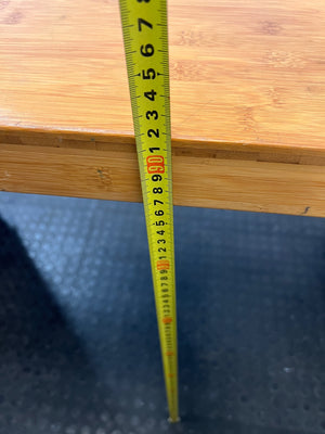 Mobile Wooden Utility Table on Castors – height measurement
