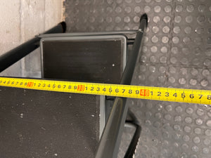 Strand 2-Step Folding Metal Ladder with Handrail — Well Used with Visible Wear – width measurement