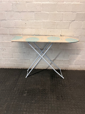 Floral Pattern Folding Ironing Board — Clean and Well-Maintained – main front view