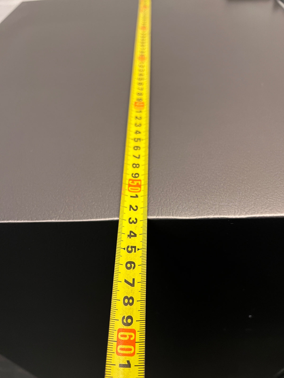 Samsung Silver Single Door Fridge — Working Well with Dents on Door – width measurement