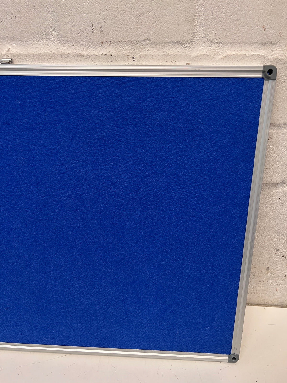 Blue Felt Pin Board with Aluminium Frame — Clean and Well-Maintained – condition detail
