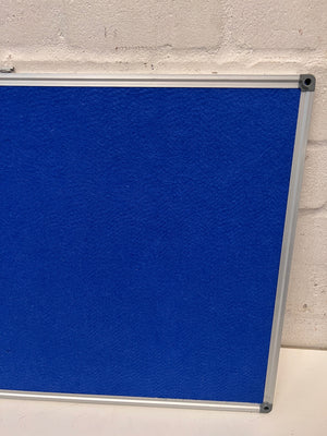 Blue Felt Pin Board with Aluminium Frame — Clean and Well-Maintained – condition detail