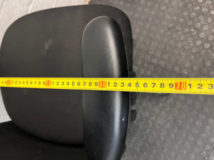Black Fabric Executive High-Back Office Chair — Good Working Order – width measurement