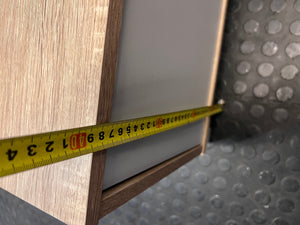 Ally Two Door Light Oak and Grey TV Unit — Surface Wear to Top Panel – height measurement