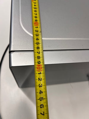 Silver Russell Hobbs Mirror Microwave — Working Well with Slight Surface Rust – depth measurement