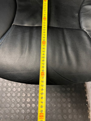Black High-Back Executive Office Chair — Good Working Order – depth measurement