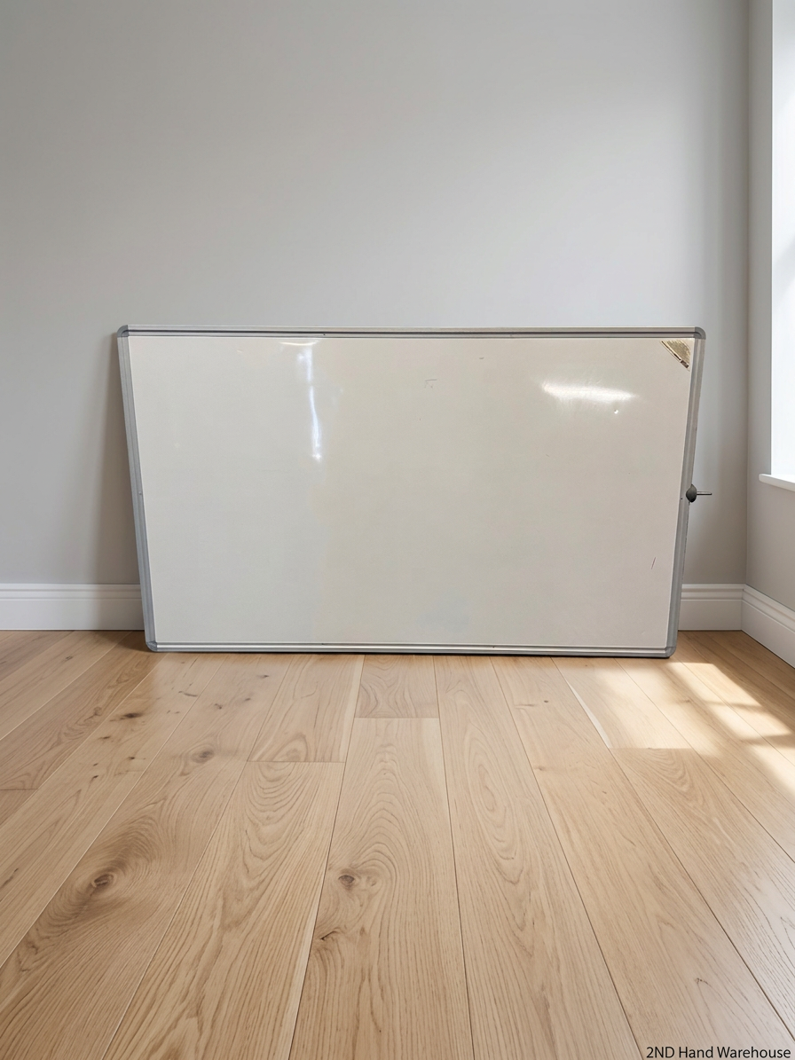 Large Wall-Mounted Magnetic Whiteboard with Aluminium Frame – styled product image