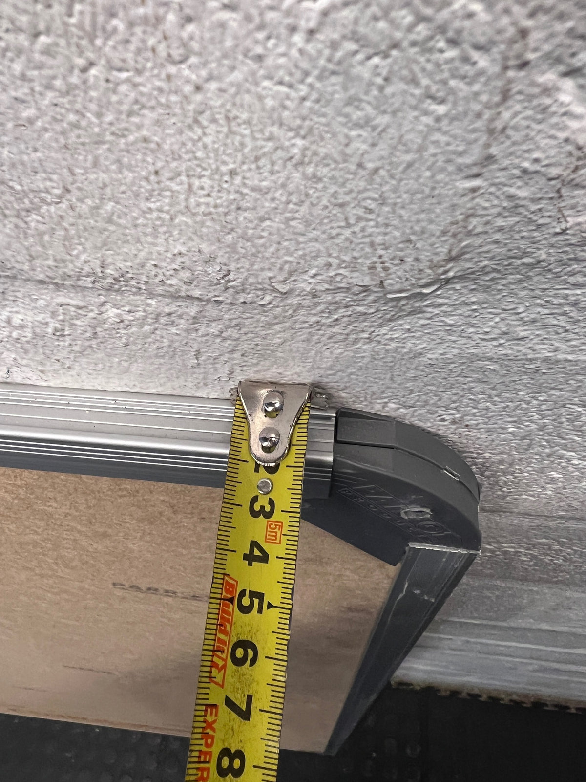 Large Aluminium Frame Wall-Mounted Whiteboard — Good Working Order – depth measurement