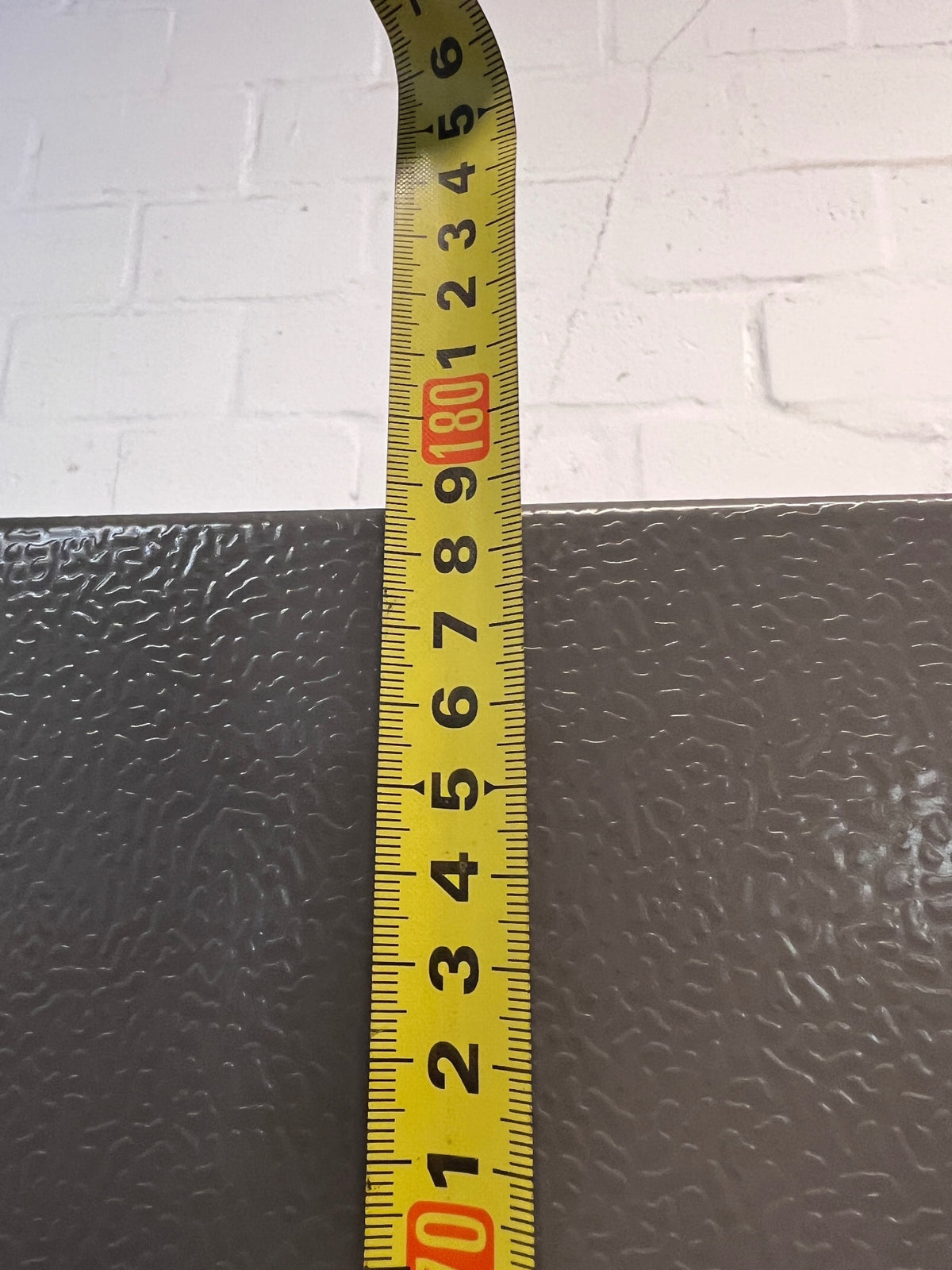 Bosch Slimline Silver Fridge Freezer — Working Well with Cosmetic Dings – height measurement