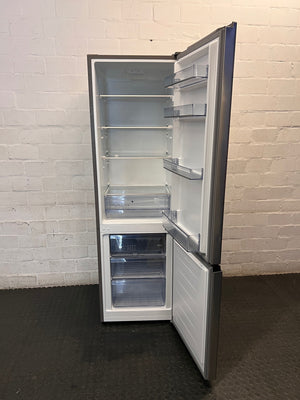 Bosch Slimline Silver Fridge Freezer — Working Well with Cosmetic Dings – side view