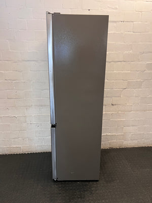 Bosch Slimline Silver Fridge Freezer — Working Well with Cosmetic Dings – top view