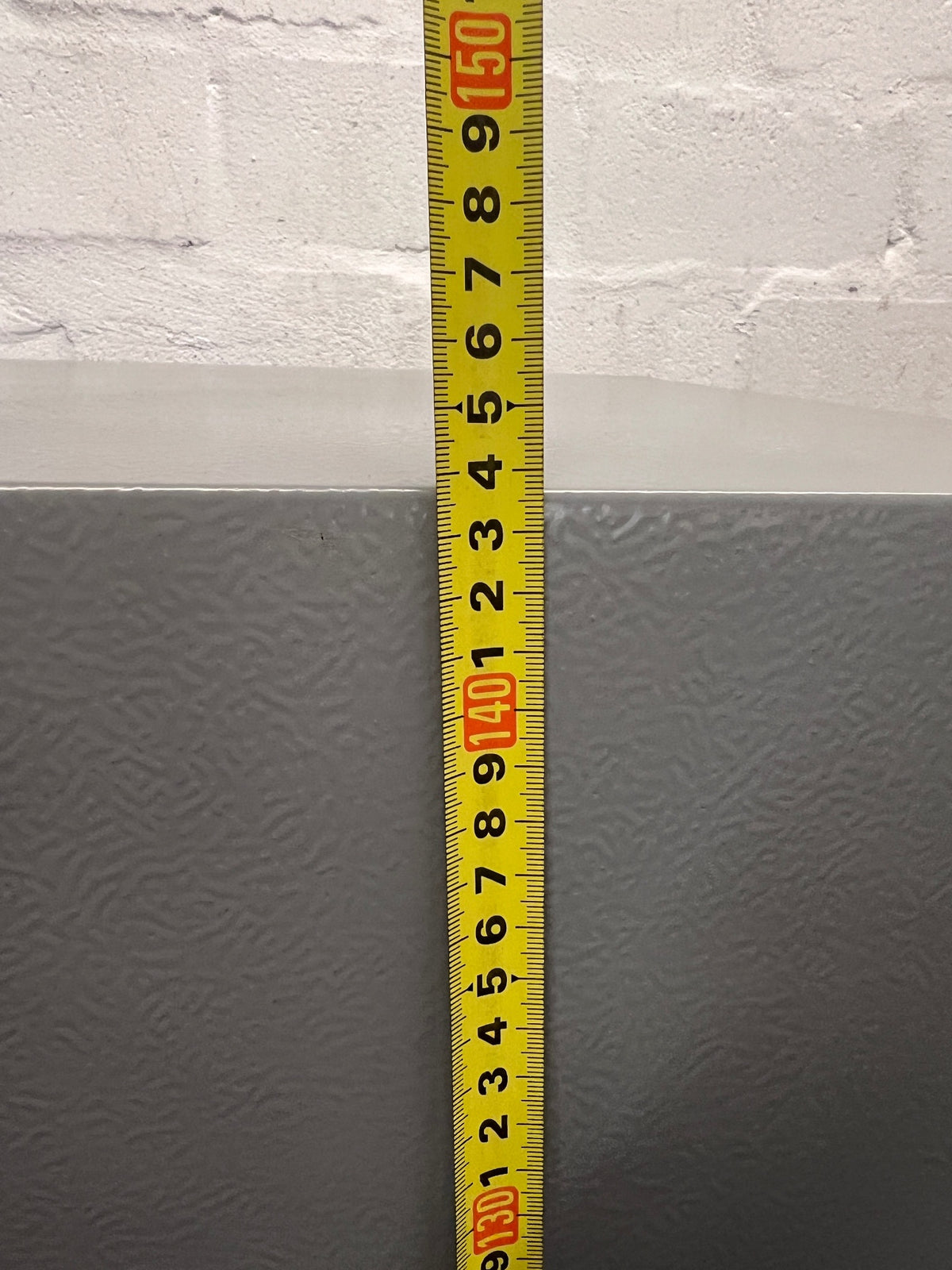 Silver Midea Fridge with Top Freezer — Good Working Order – height measurement