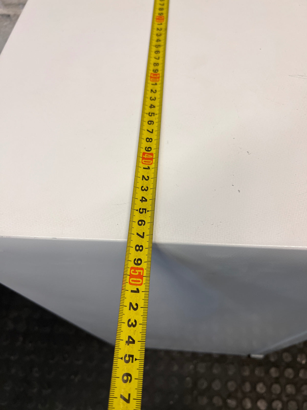 White Hisense Bar Fridge — Working Well with Missing Interior Shelf – width measurement