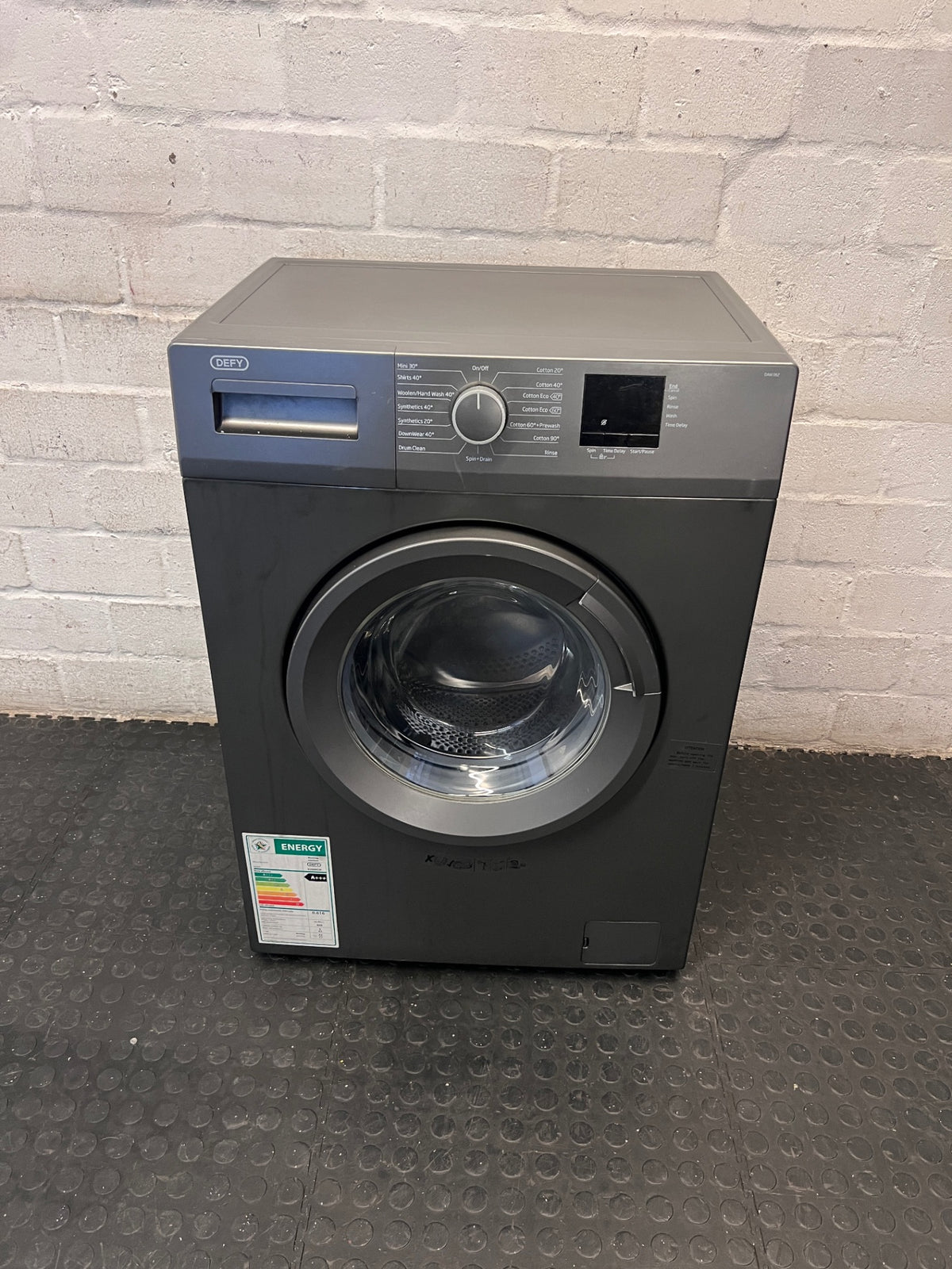 Defy 5kg Front Loader Washing Machine in Grey — Good Working Order – main front view