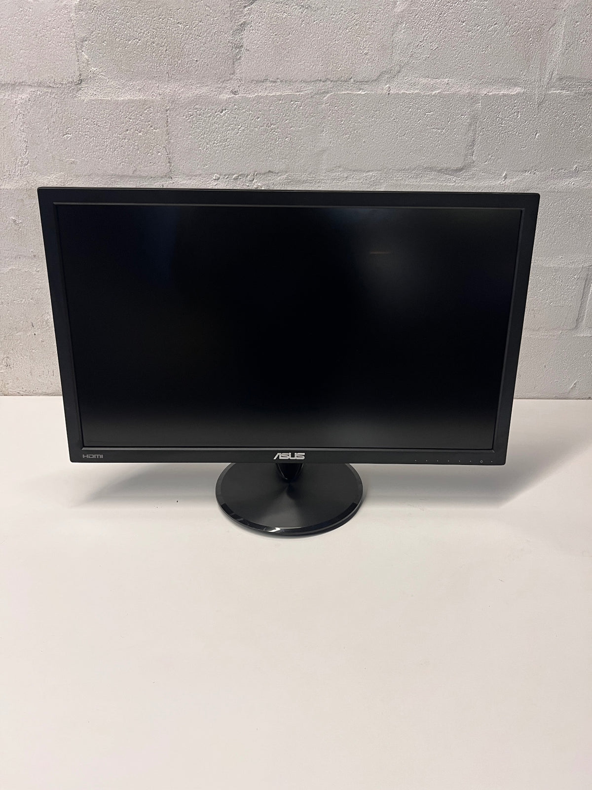 Asus Widescreen Computer Monitor with Circular Stand — Good Working Order – condition detail