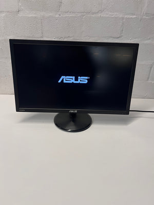 Asus Widescreen Computer Monitor with Circular Stand — Good Working Order – main front view