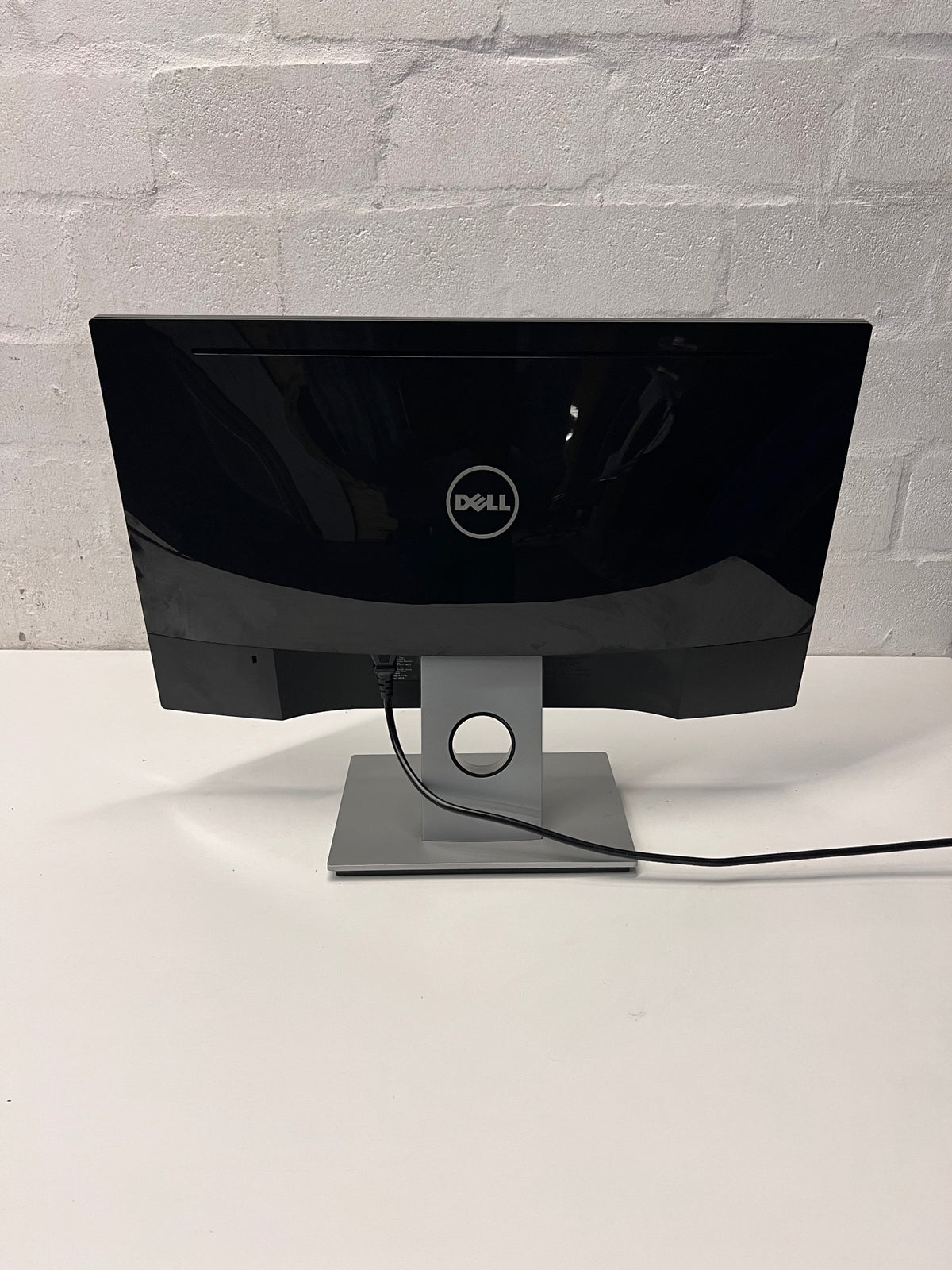 Dell Computer Monitor with Silver Base — Good Working Order – back view