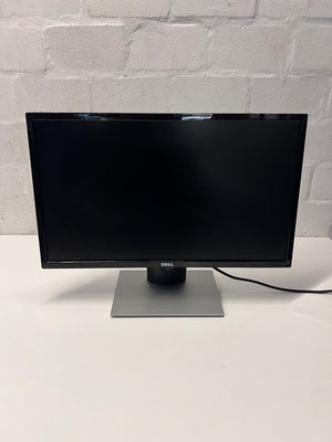 Dell Computer Monitor with Silver Base — Good Working Order – side view