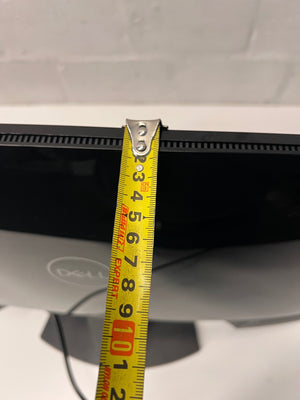 Dell Desktop Computer Monitor in Matte Black — Two Units Functional, One Non-Functional Unit – depth measurement