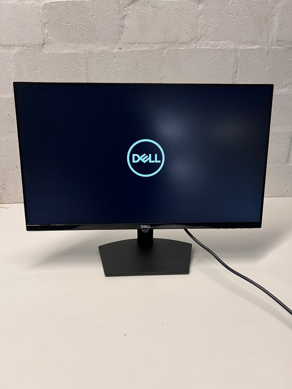 Dell Desktop Computer Monitor in Matte Black — Two Units Functional, One Non-Functional Unit – main front view