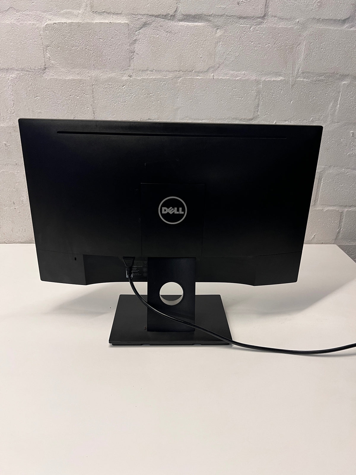 Dell Desktop Computer Monitor with Stand — Working Order; Samsung and Philips Lack Power Cables – back view
