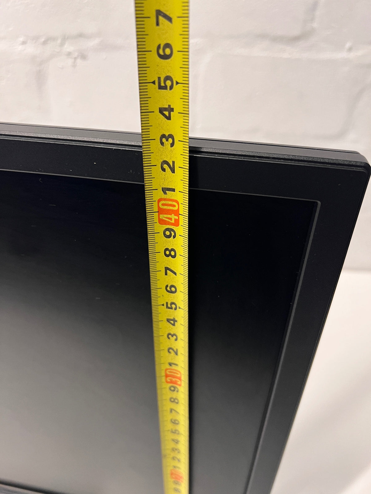 Dell Desktop Computer Monitor with Stand — Working Order; Samsung and Philips Lack Power Cables – height measurement
