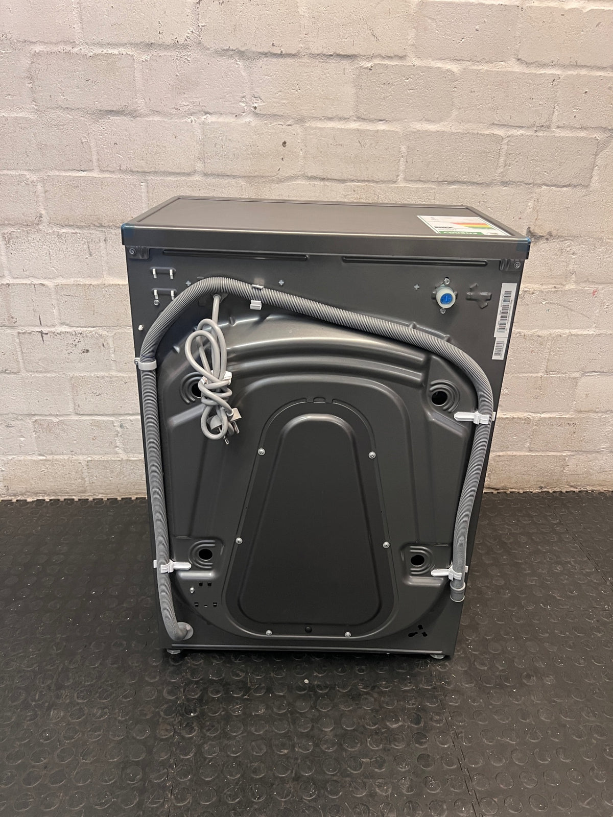 Hisense 7kg Silver Front Loader Washing Machine — Good Working Order – back view
