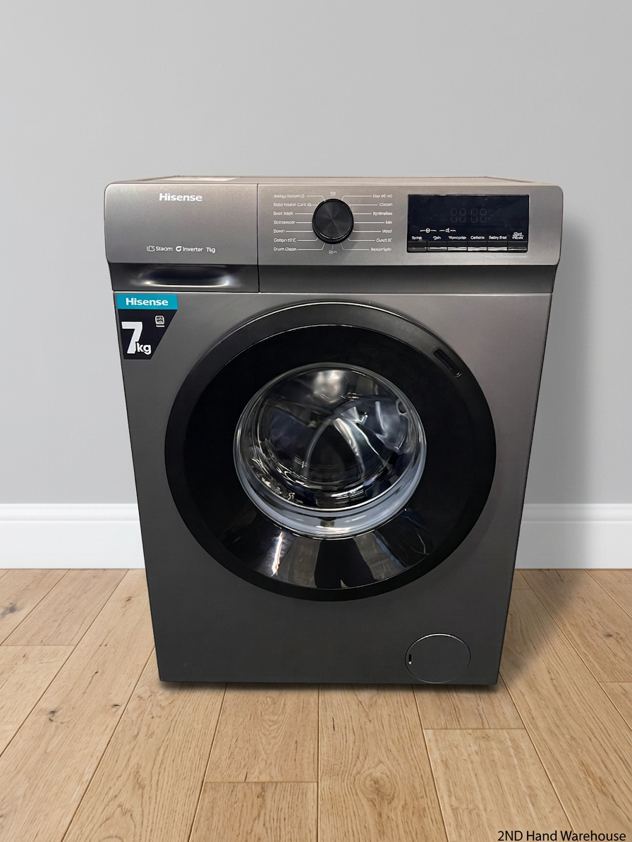 Hisense 7kg Silver Front Loader Washing Machine — Good Working Order – styled product image