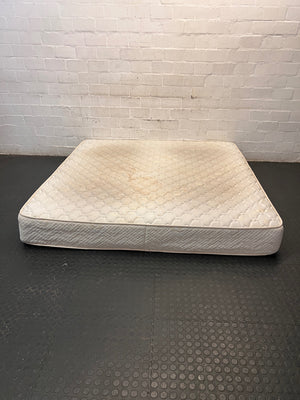 King Serta Sertapedic Brookfield Mattress — Marks and Surface Discolouration – side view