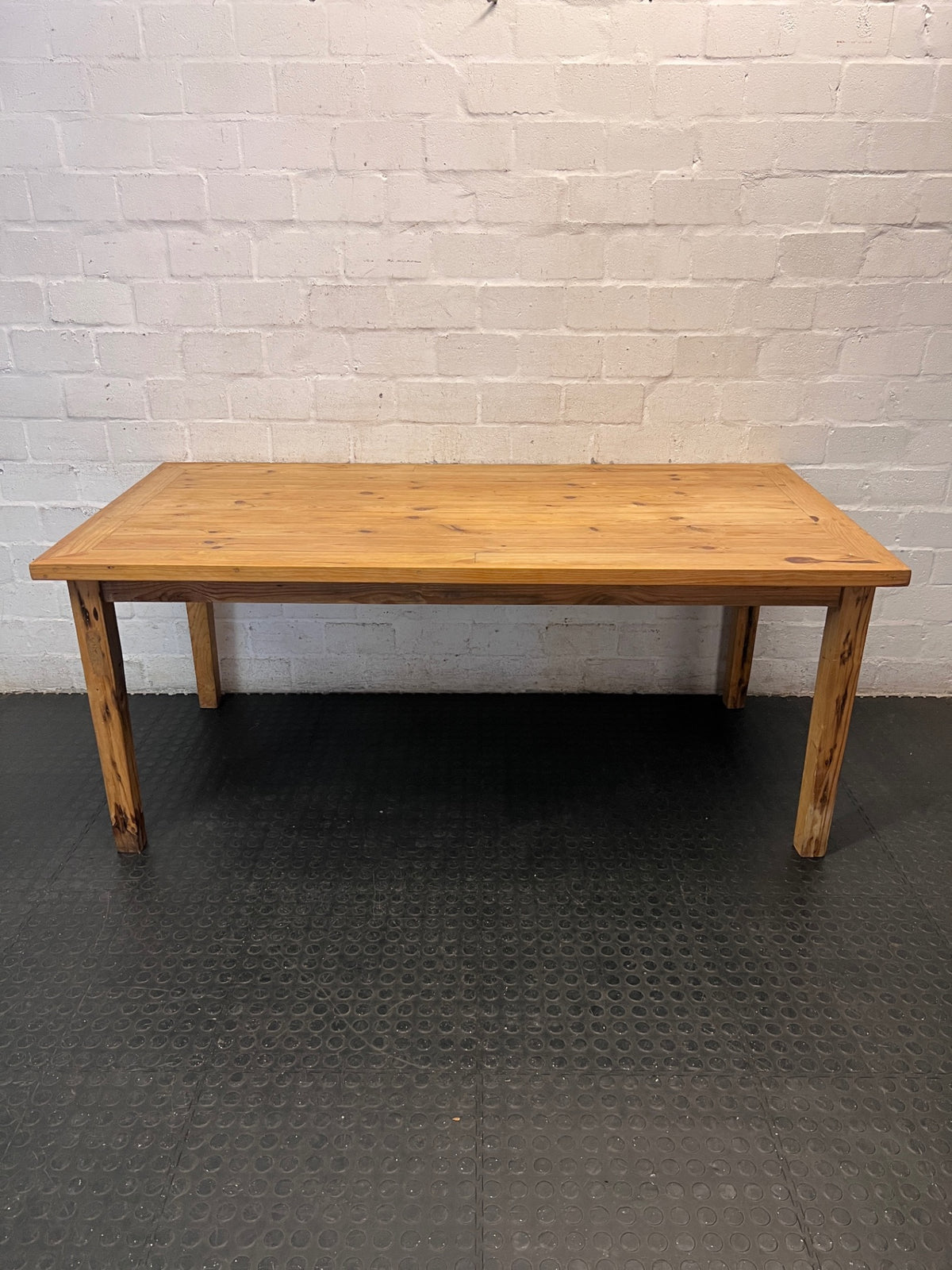 Classic Rectangular Wooden Dining Table (1.8m) — Good Condition – back view
