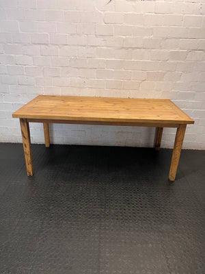 Classic Rectangular Wooden Dining Table (1.8m) — Good Condition – main front view