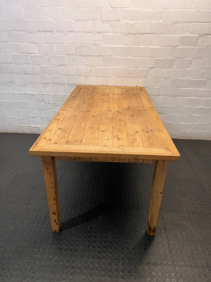 Classic Rectangular Wooden Dining Table (1.8m) — Good Condition – side view