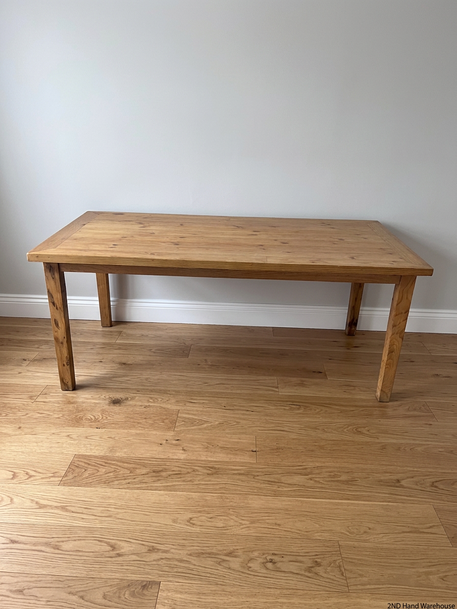 Classic Rectangular Wooden Dining Table (1.8m) — Good Condition – styled product image