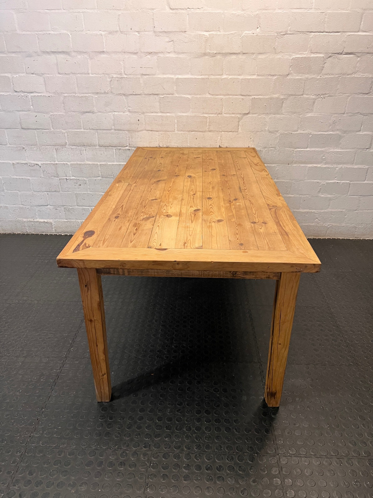 Classic Rectangular Wooden Dining Table (1.8m) — Good Condition – top view