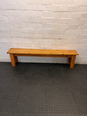 Classic Large Wooden Bench — Good Working Order – back view