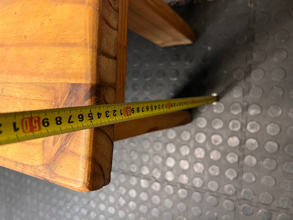 Classic Large Wooden Bench — Good Working Order – height measurement