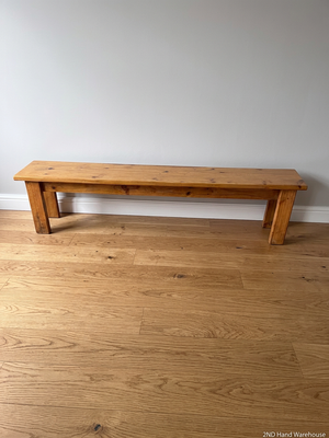 Classic Large Wooden Bench — Good Working Order – styled product image