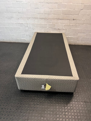 Grey Quilted Single Bed Base — Good Working Order – condition detail
