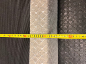 Grey Quilted Single Bed Base — Good Working Order – depth measurement