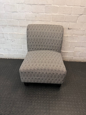 Coricraft Patterned Geometric Occasional Chair — Minor Squeak in One Chair – main front view