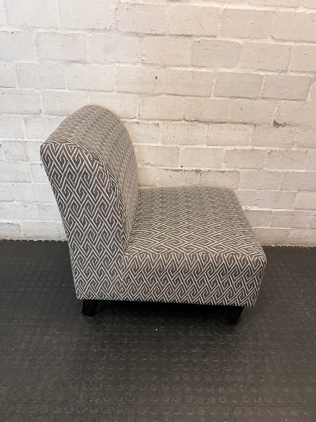 Coricraft Patterned Geometric Occasional Chair — Minor Squeak in One Chair – top view