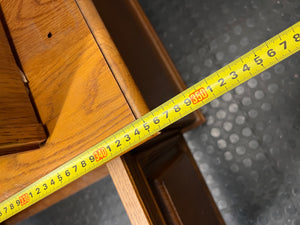 Large Oak-Toned Multi-Section Wall Unit — Damaged TV Unit – width measurement