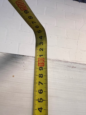 Tall Orange and White Three-Door Storage Cupboard — Well Used with Visible Marks and Scuffs – height measurement
