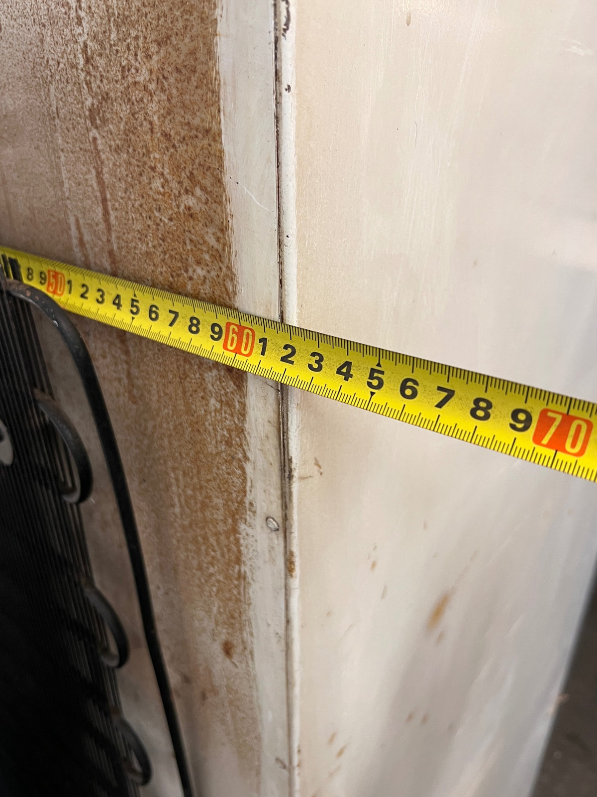 Imperial Retro Beige Mottled Fridge Freezer — Working with Loud Compressor Noise – depth measurement