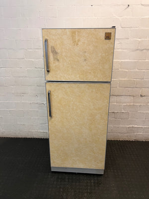 Imperial Retro Beige Mottled Fridge Freezer — Working with Loud Compressor Noise – main front view