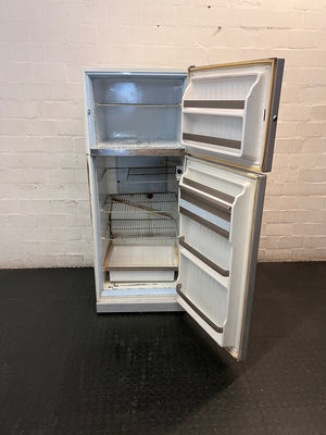 Imperial Retro Beige Mottled Fridge Freezer — Working with Loud Compressor Noise – side view