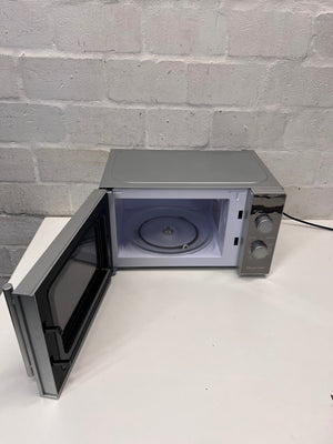 Russell Hobbs Silver Mirror Finish Microwave — Good Working Order – side view