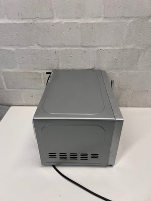 Russell Hobbs Silver Mirror Finish Microwave — Good Working Order – top view