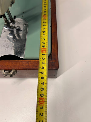 Vintage Janome 366 Sewing Machine with Wood Base — Good Working Order – width measurement