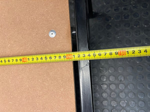 Black Metal Four Poster Queen Bed Frame — Well Used Condition – width measurement